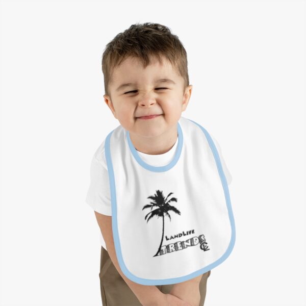 LandLife Trends Baby Contrast Trim Jersey Bib - Image 6