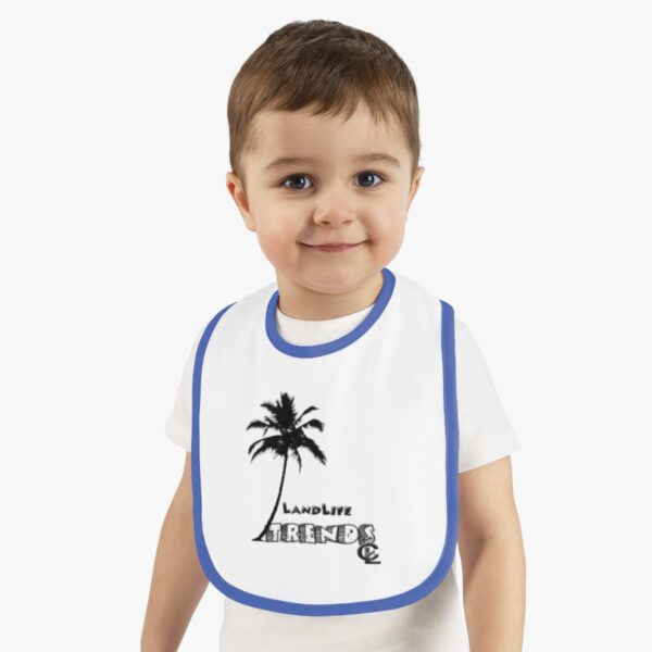 LandLife Trends Baby Contrast Trim Jersey Bib - Image 14