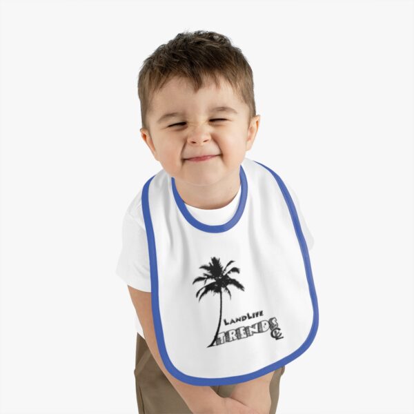 LandLife Trends Baby Contrast Trim Jersey Bib - Image 15