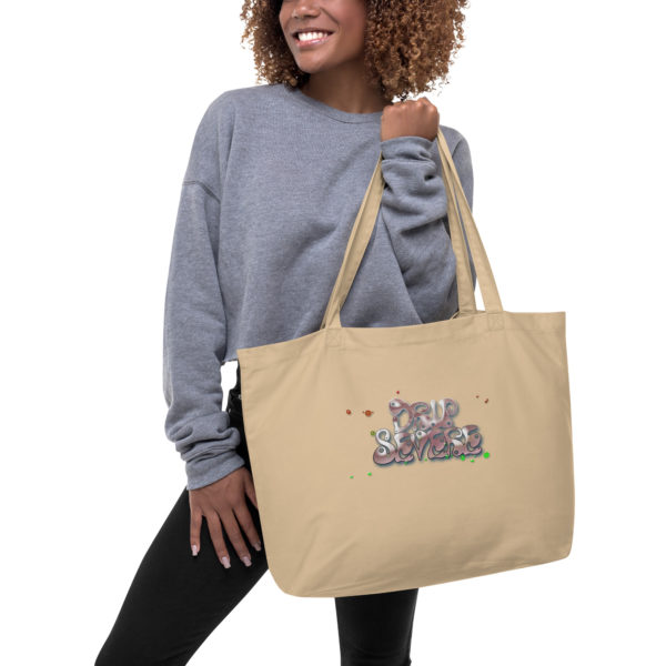 Drip Severe Large organic tote bag - Image 3