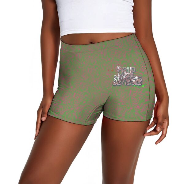 Drip Severe Colorful Ladies Shorts - Image 14