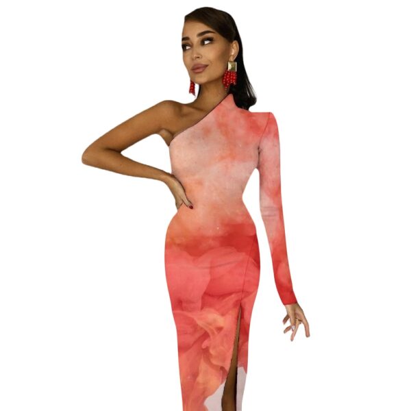 CLTrends Half Sleeve Slit Dress - Image 35