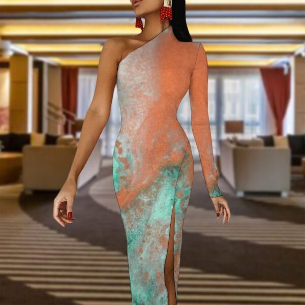 CLTrends Half Sleeve Slit Dress - Image 11
