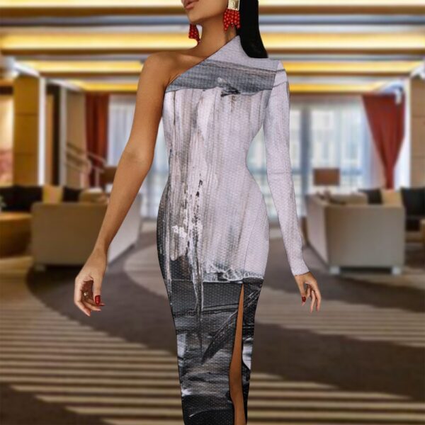 CLTrends Half Sleeve Slit Dress - Image 21