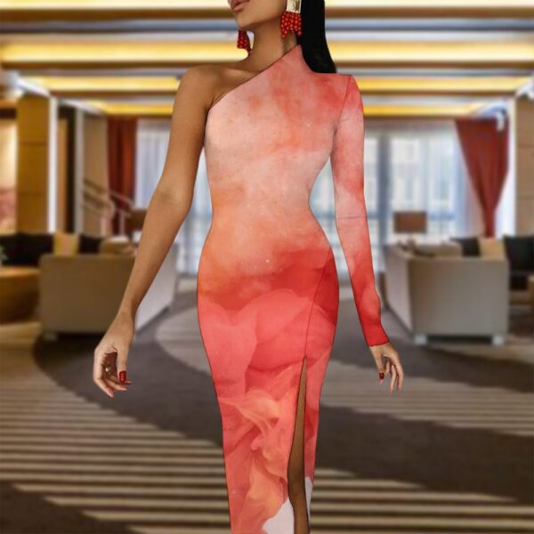 CLTrends Half Sleeve Slit Dress - Image 31