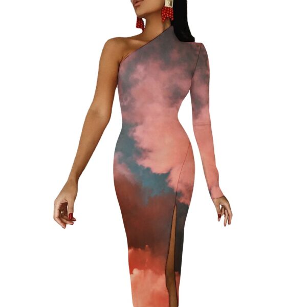 CLTrends Half Sleeve Slit Dress - Image 8