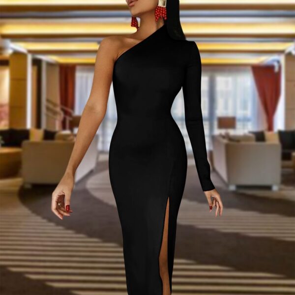 CLTrends Half Sleeve Slit Dress
