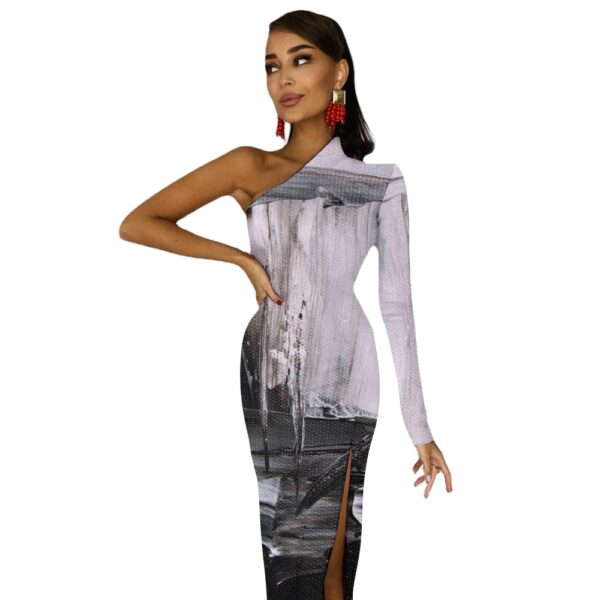 CLTrends Half Sleeve Slit Dress - Image 25